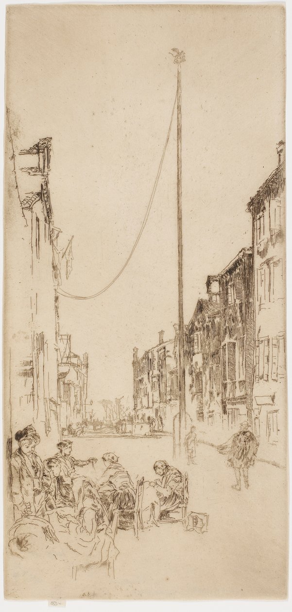 O mastro veneziano de James Abbott McNeill Whistler