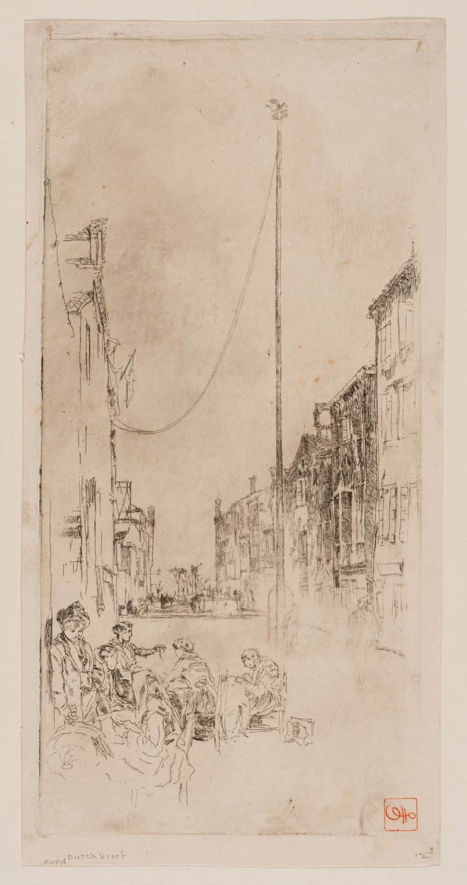 O mastro veneziano de James Abbott McNeill Whistler