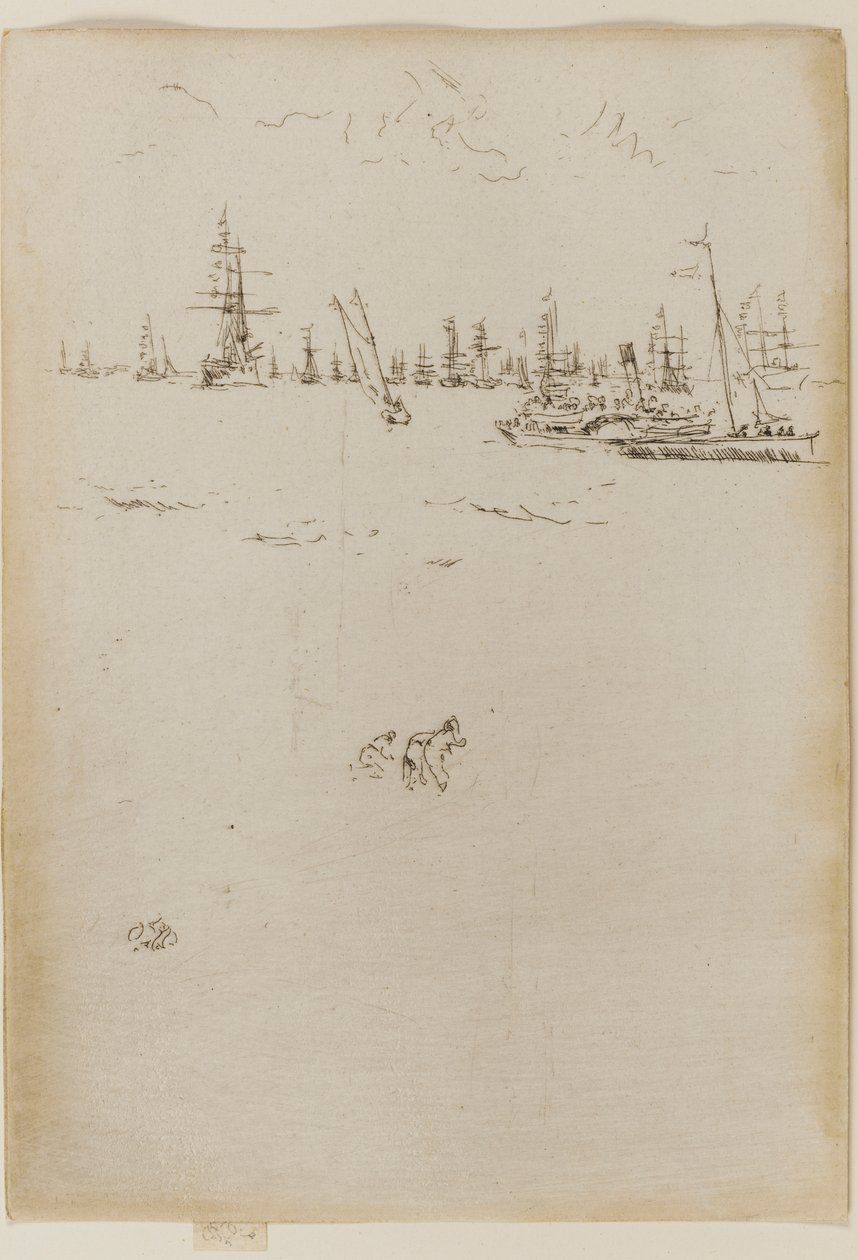 O barco dos visitantes de James Abbott McNeill Whistler