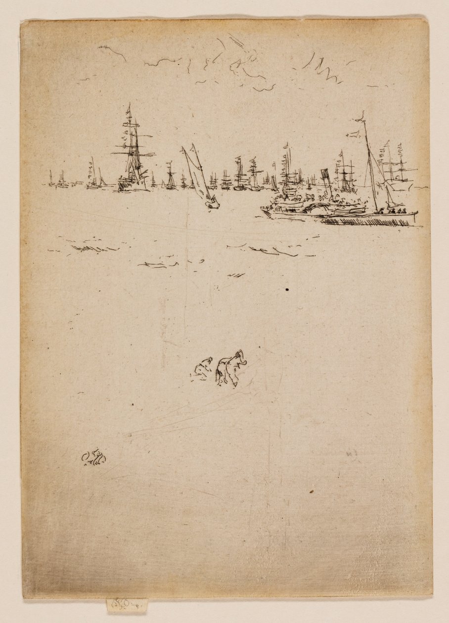 O barco dos visitantes de James McNeill Whistler