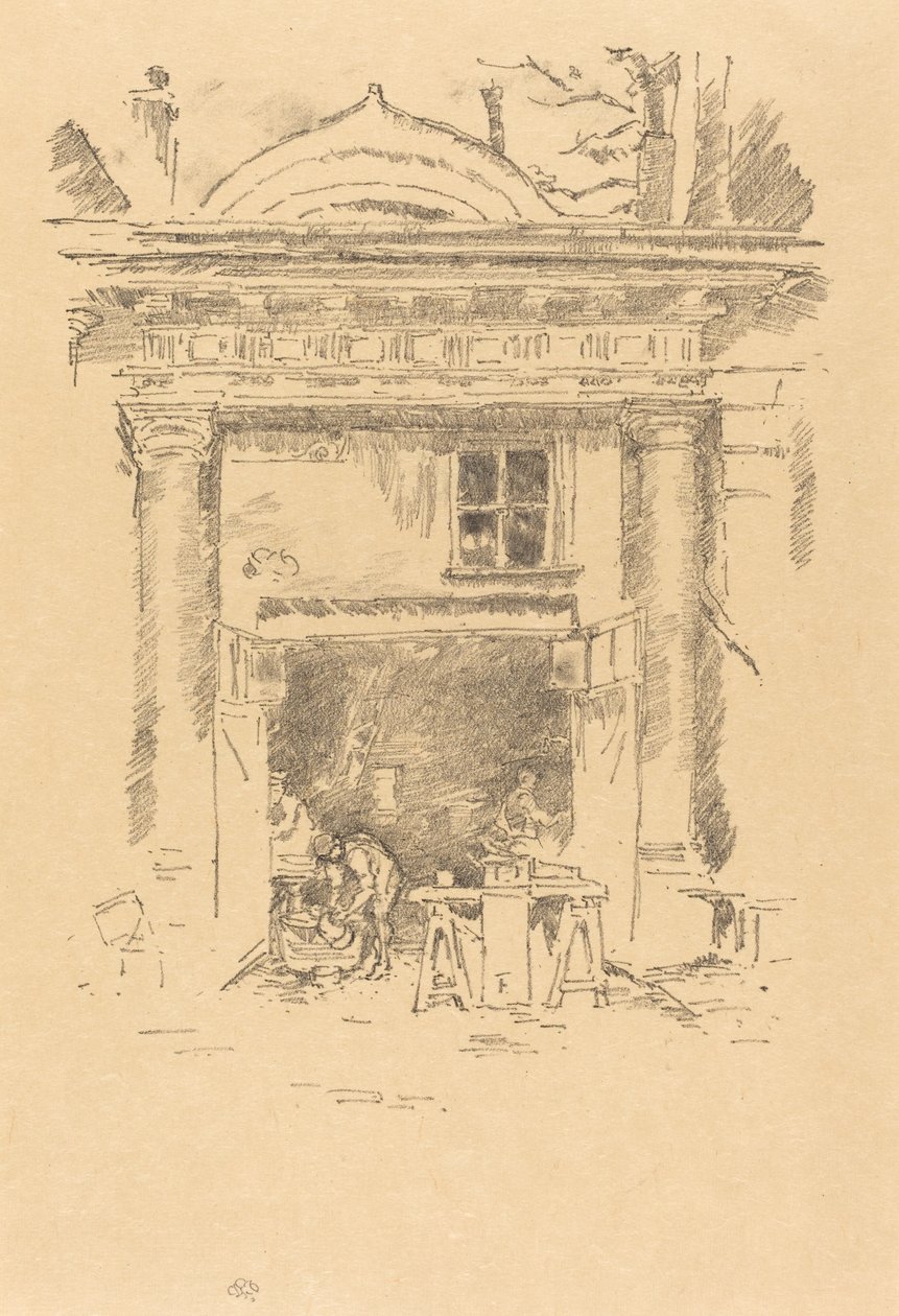 Os Ferreiros, Impasse des Carmélites de James Abbott McNeill Whistler