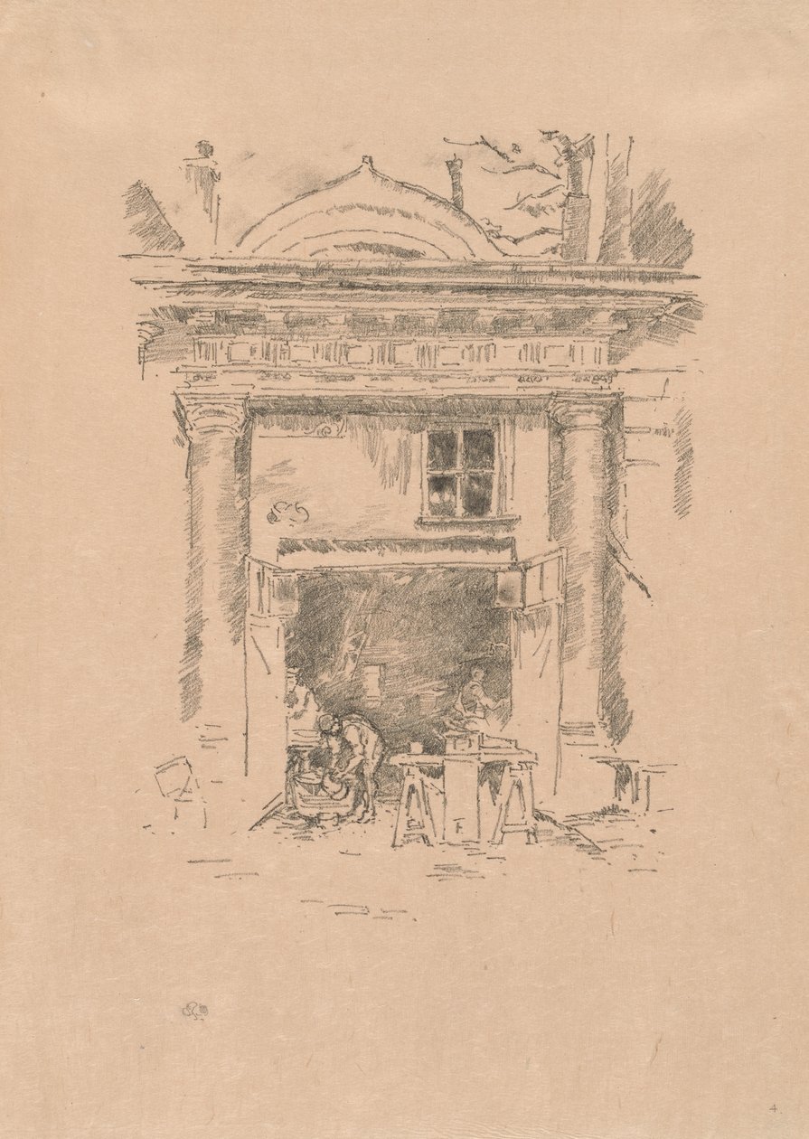 Os Ferreiros, Impasse des Carmélites de James Abbott McNeill Whistler