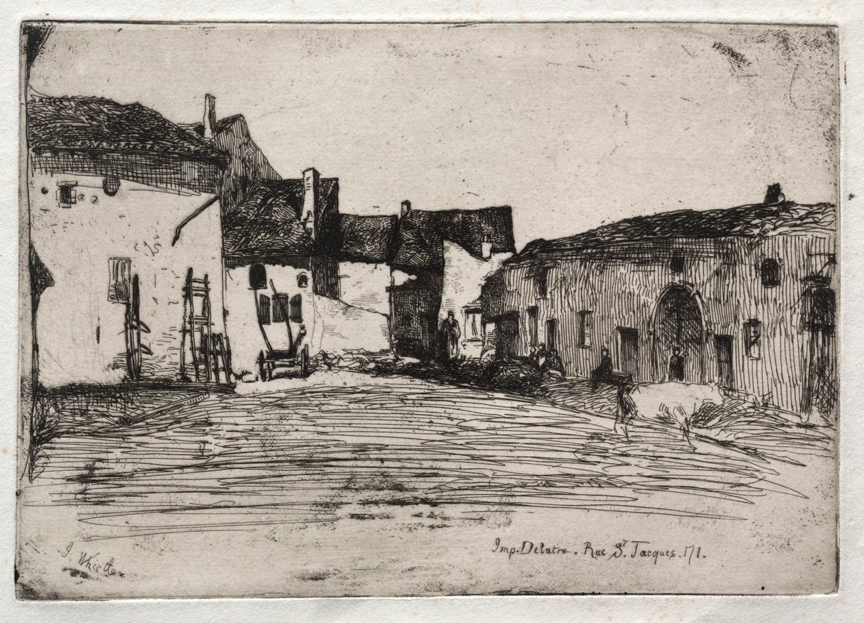 Doze gravuras da natureza:  Liverdun de James McNeill Whistler