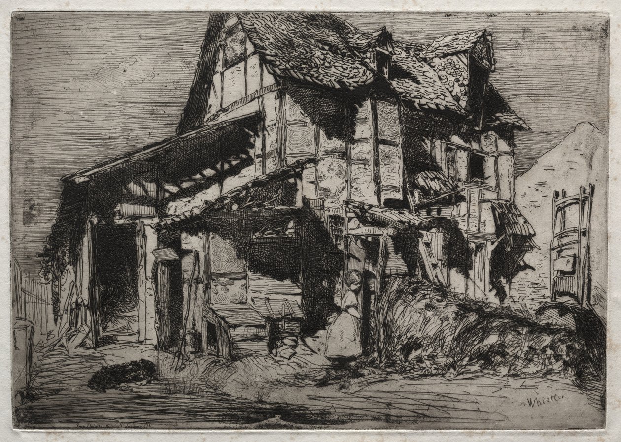 Doze Gravuras da Natureza:  O Cortiço Perigoso de James McNeill Whistler