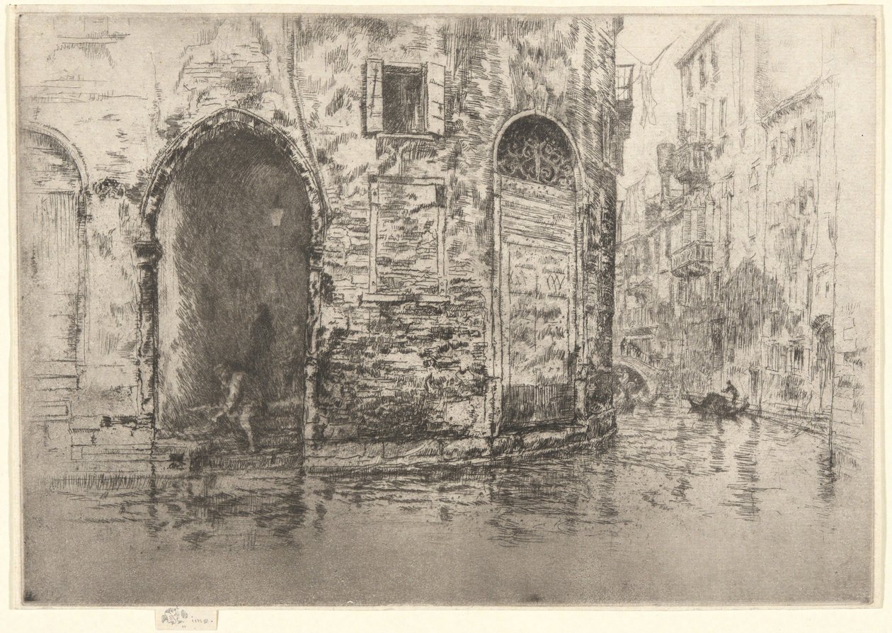 «Duas Portas», do primeiro conjunto de Veneza («Veneza, uma série de doze gravuras») de James McNeill Whistler