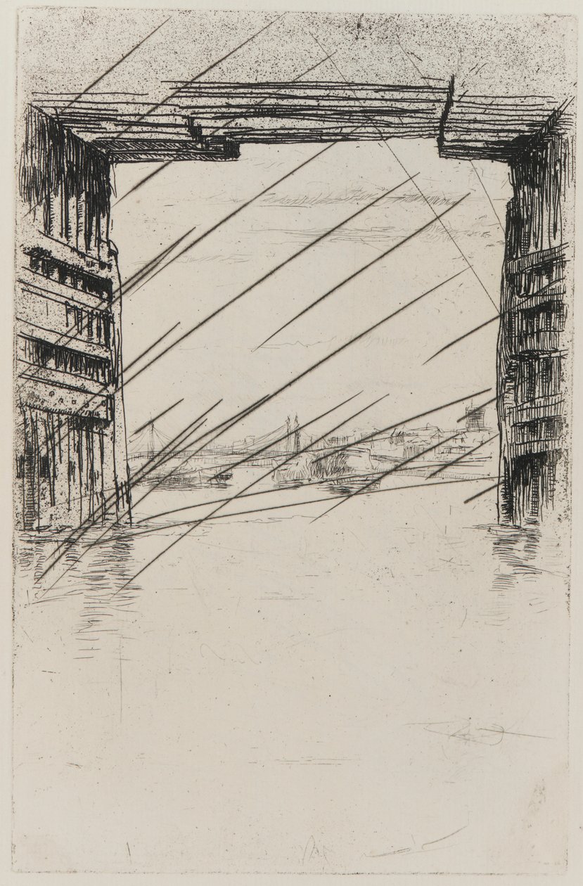 Sob a ponte velha de Battersea de James Abbott McNeill Whistler