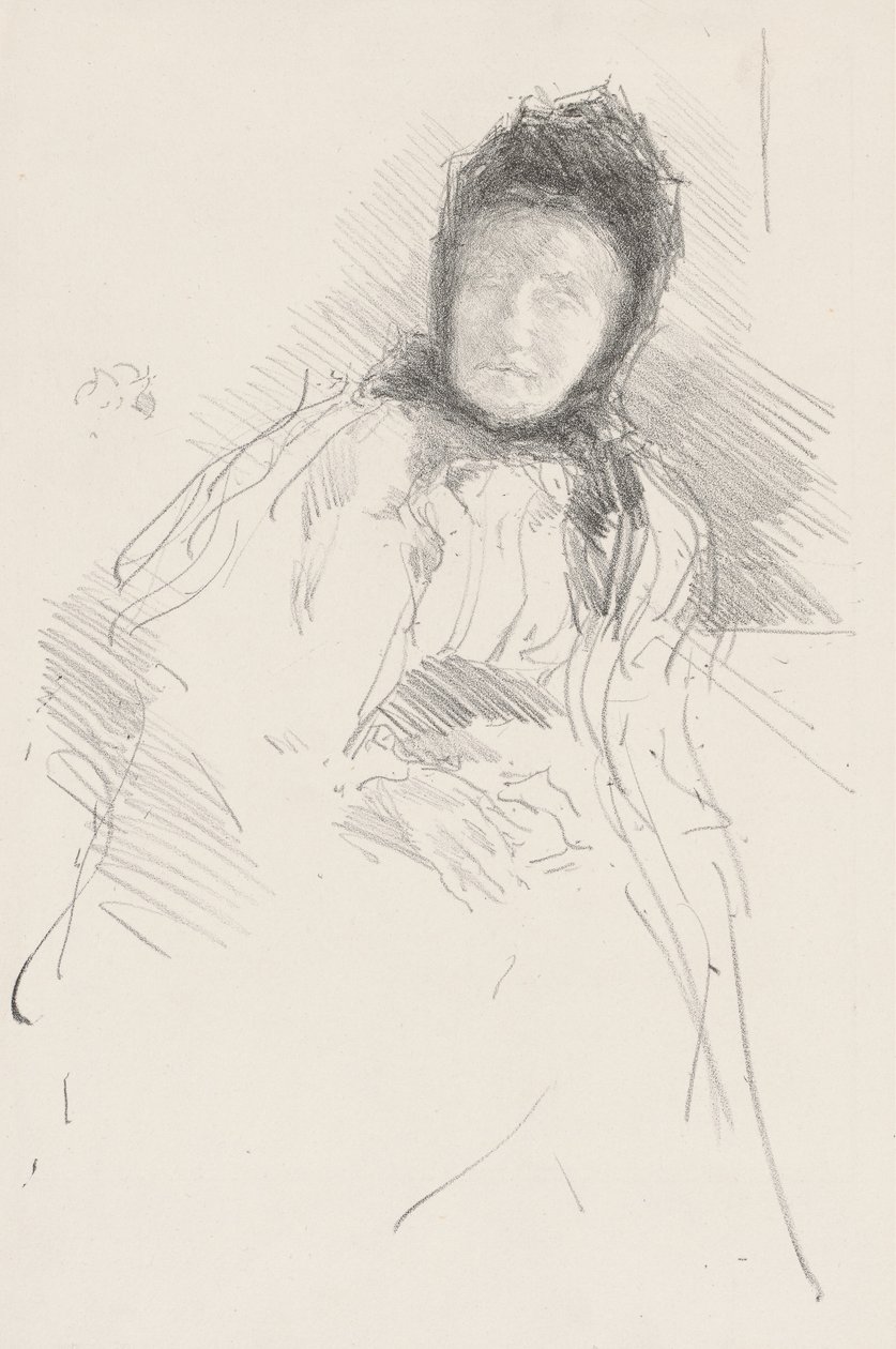 Esboço Inacabado de Lady Haden de James Abbott McNeill Whistler