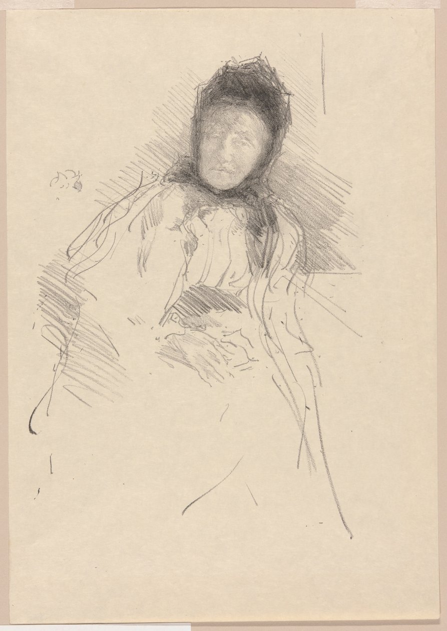 Esboço Inacabado de Lady Haden de James Abbott McNeill Whistler