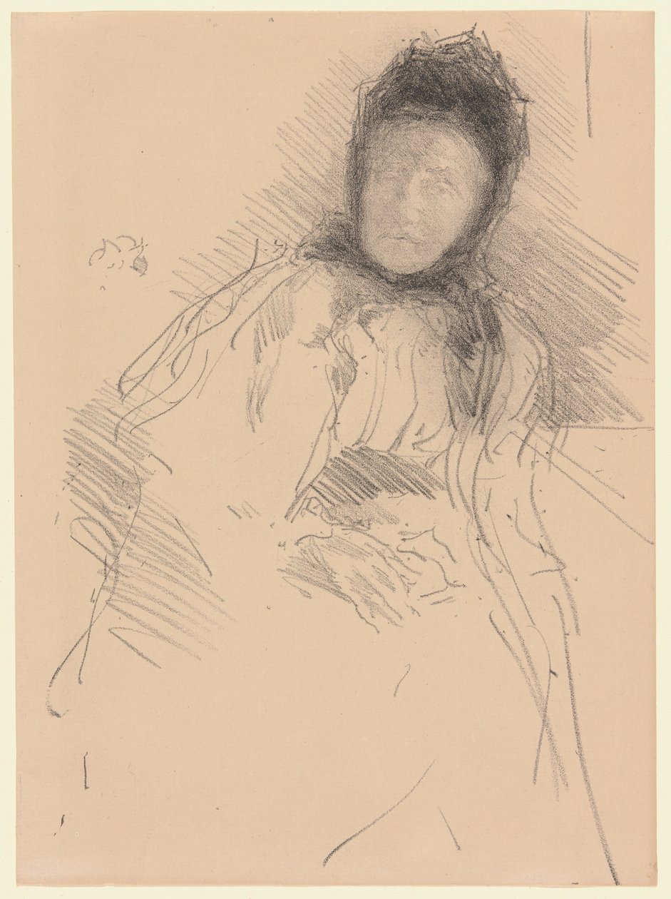 Esboço inacabado de Lady Haden de James McNeill Whistler