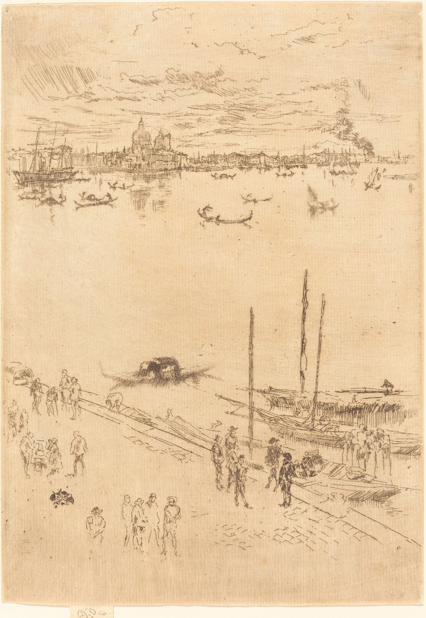 Veneza vertical de James Abbott McNeill Whistler