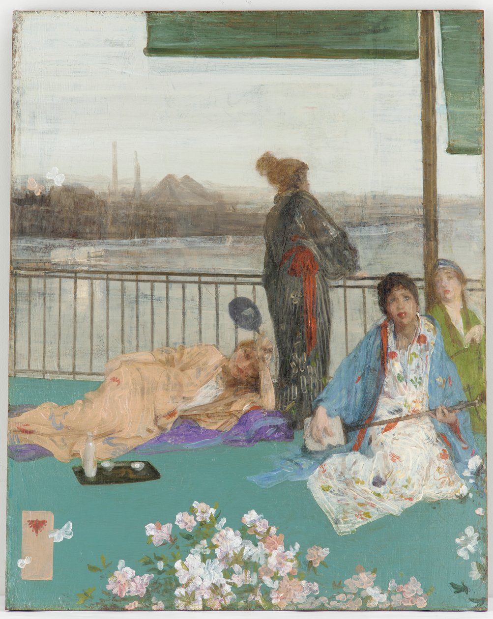 Variações na Cor da Carne e Verde - A Varanda de James Abbott McNeill Whistler