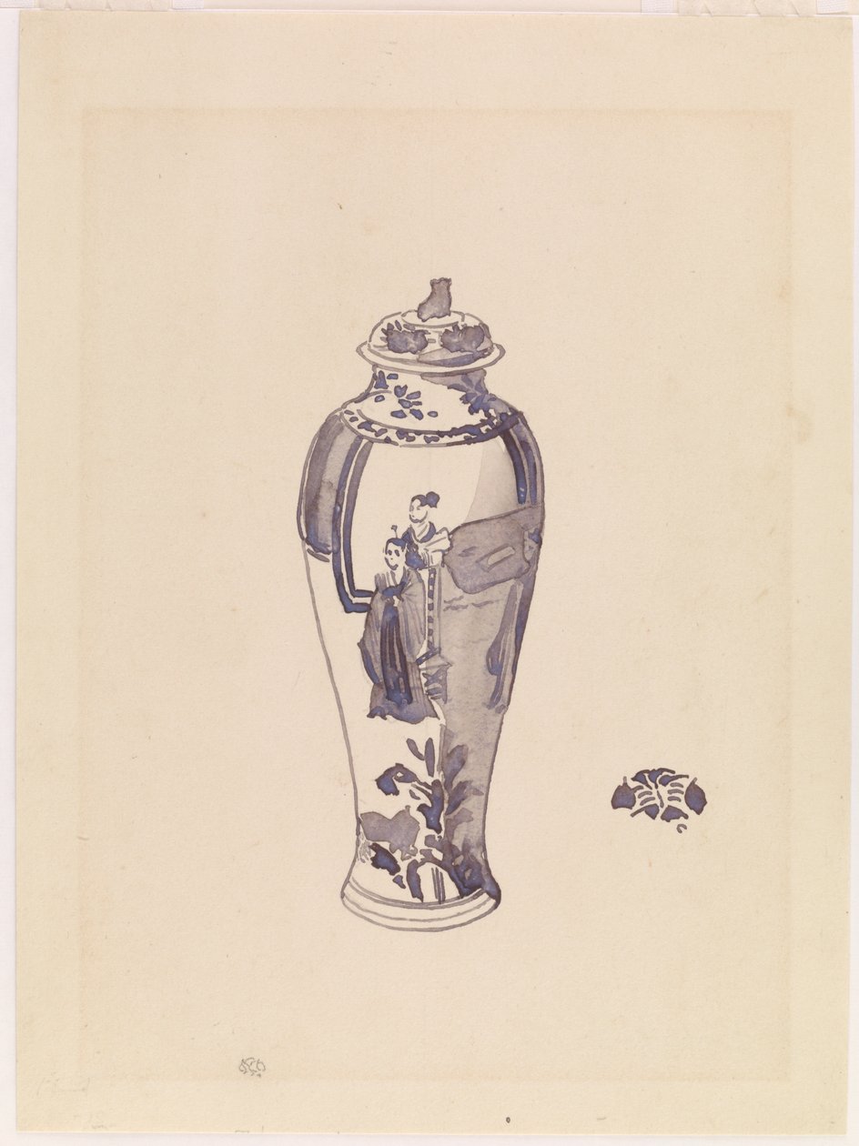 Vaso com corpo ligeiramente abaulado de James Abbott McNeill Whistler