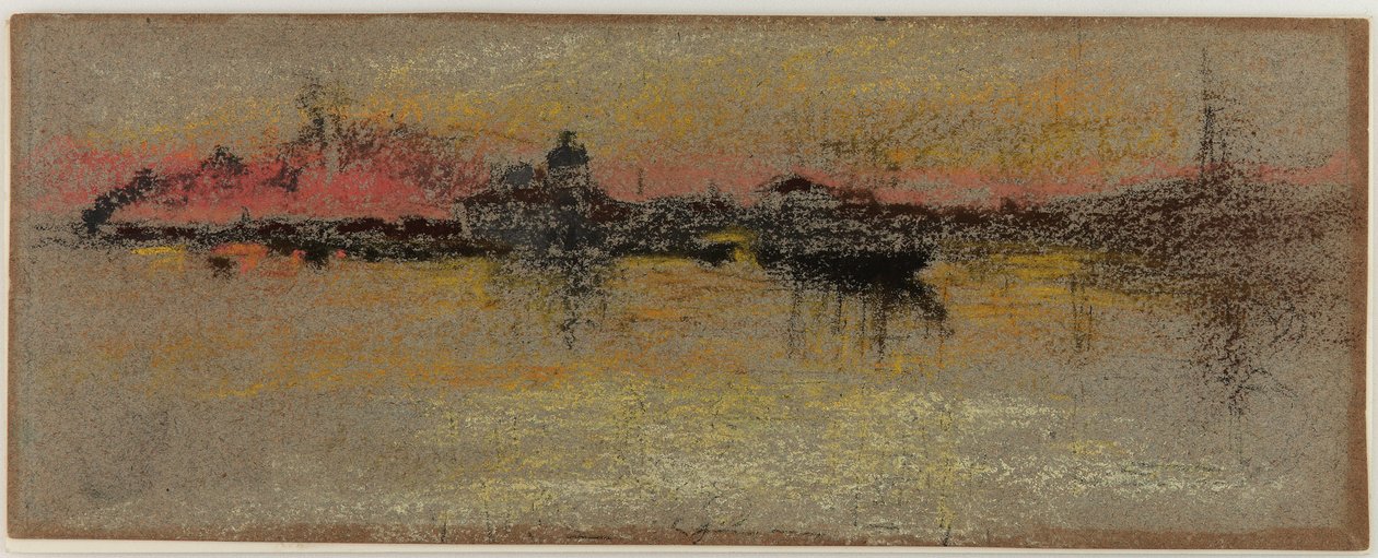 Veneza: nascer do sol no Rialto de James Abbott McNeill Whistler