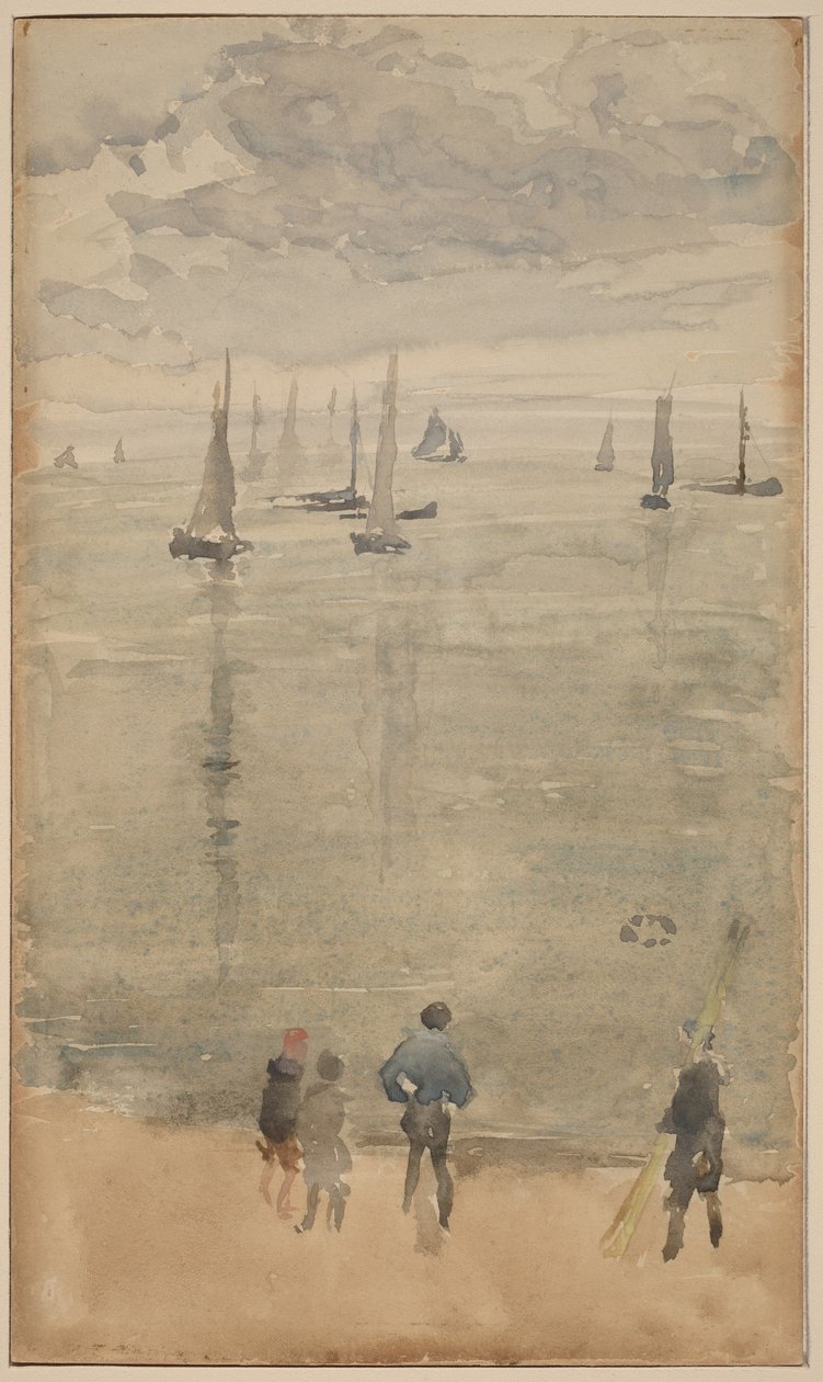 Violeta [nota?]... O regresso dos barcos de pesca de James McNeill Whistler