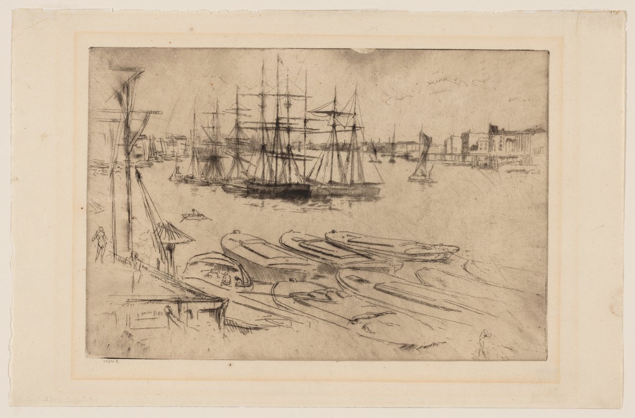 Wapping - A Piscina de James Abbott McNeill Whistler