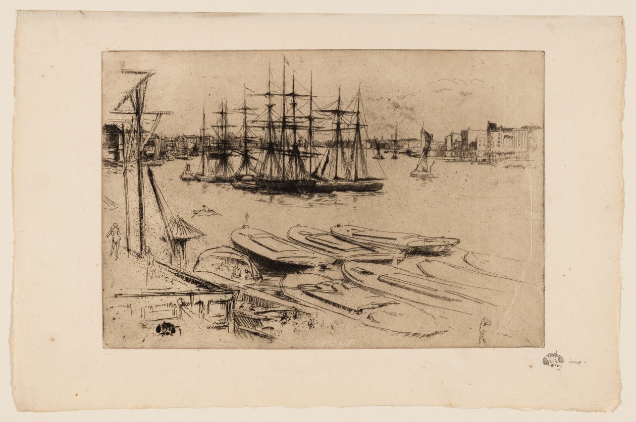 Wapping - A Piscina de James Abbott McNeill Whistler