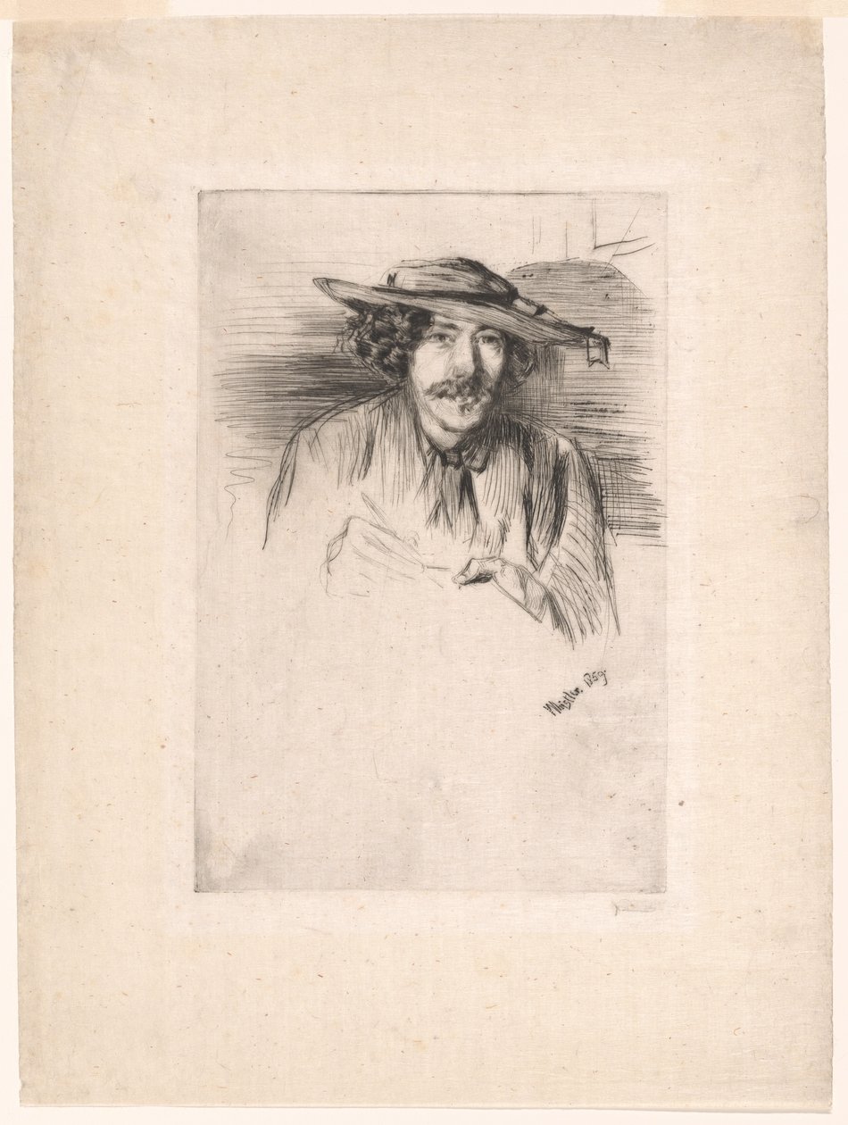 Assobiador com um chapéu de James Abbott McNeill Whistler