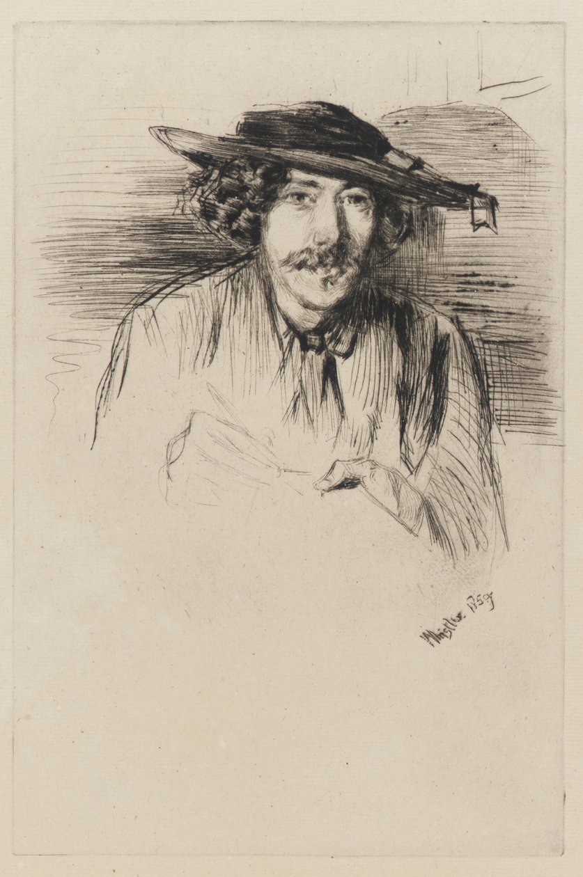 Assobiador com um chapéu de James Abbott McNeill Whistler