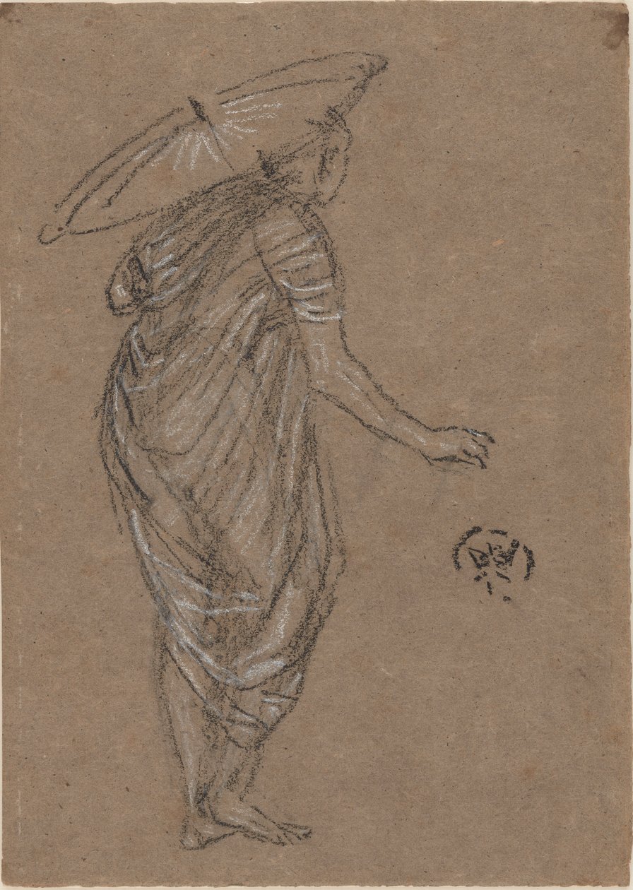 Mulher com guarda-sol de James Abbott McNeill Whistler