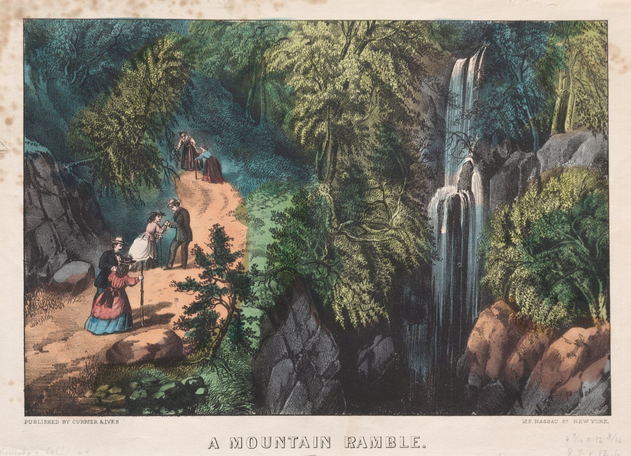 Um passeio de montanha de James Merritt Ives