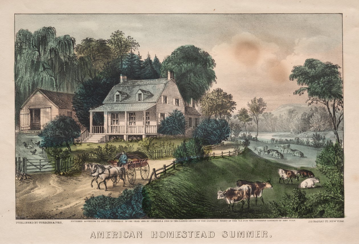 Herdade americana, verão, 1869. de James Merritt Ives