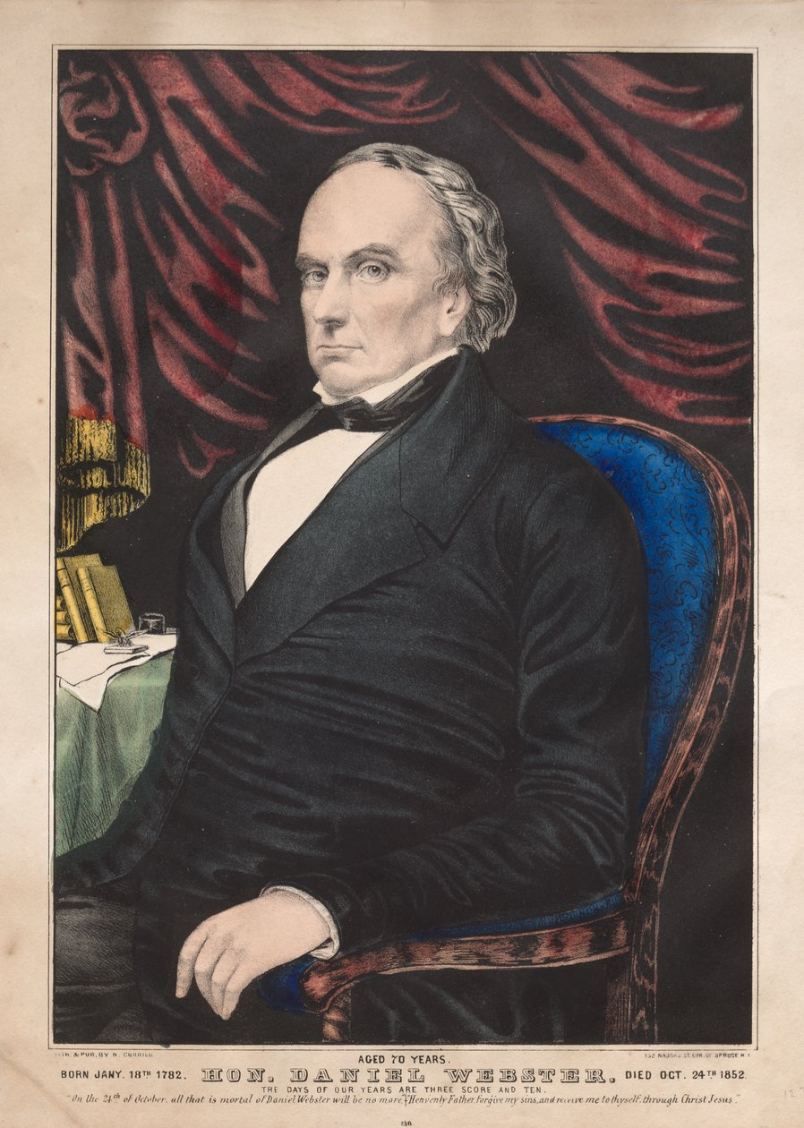 Exmo. Daniel Webster, 70 anos de James Merritt Ives