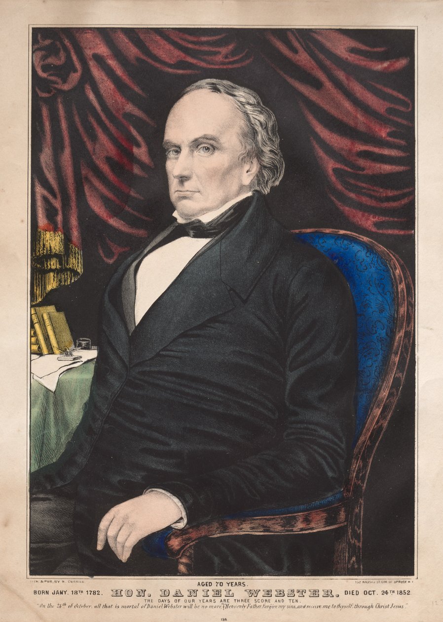 Hon. Daniel Webster, 70 anos. de James Merritt Ives