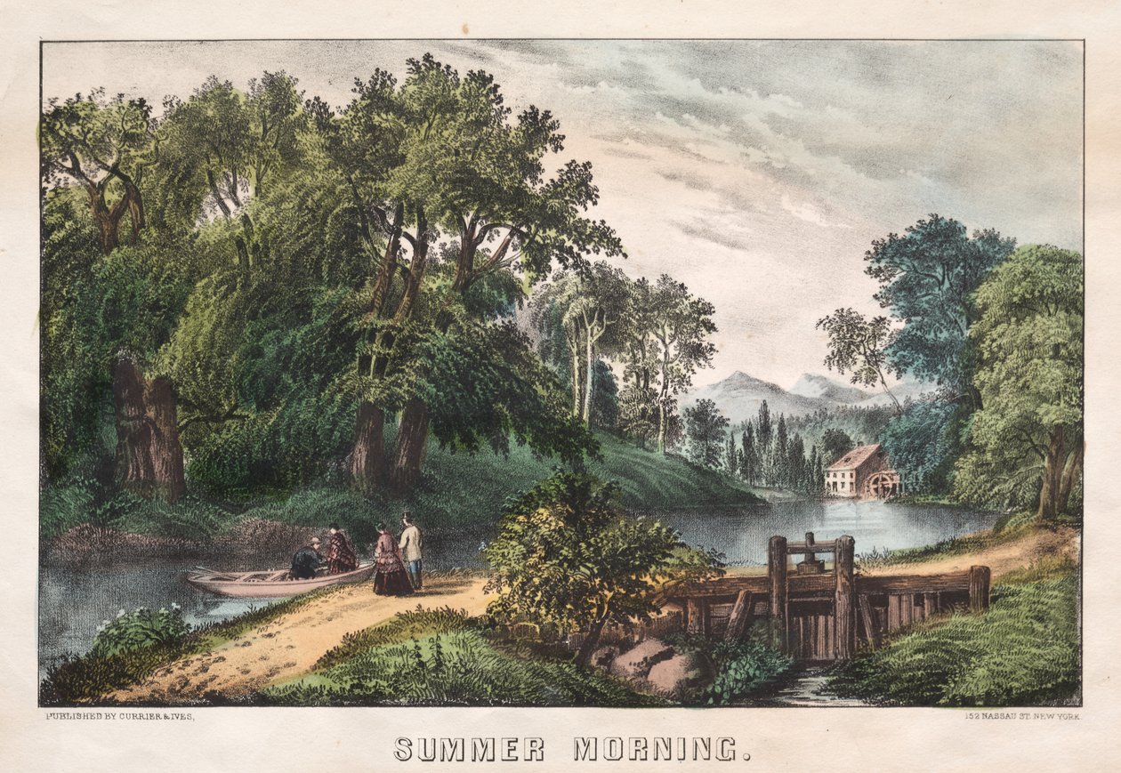 Manhã de verão, c. 1838-72. de James Merritt Ives