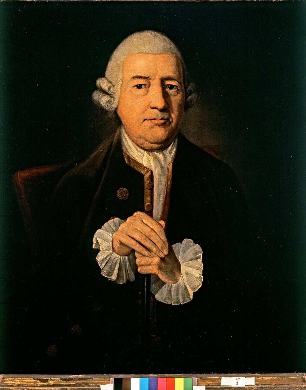 Retrato de John Baskerville (óleo sobre tela) de James Millar