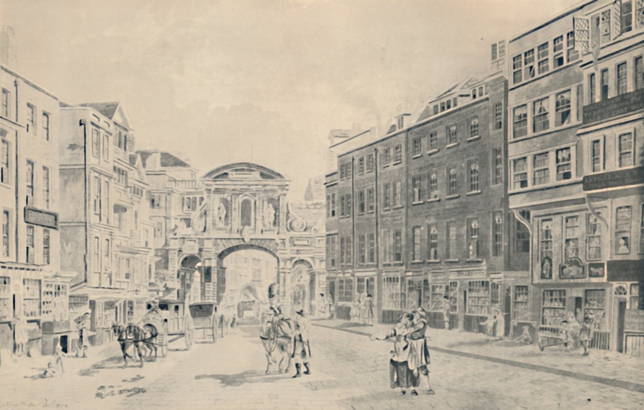 Oeste de Temple Bar, 1772, 1920 de James Miller