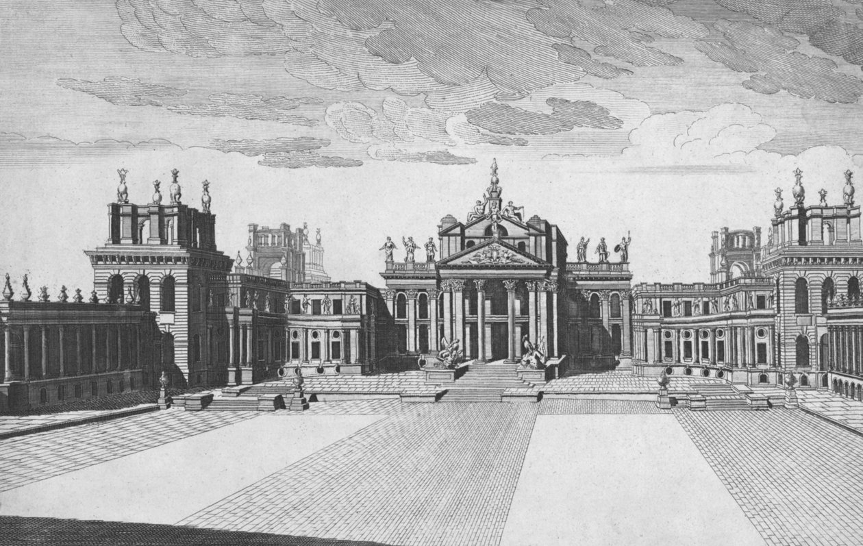 Palácio de Blenheim, Woodstock, Oxfordshire, meados do século XVIII de James Mynde