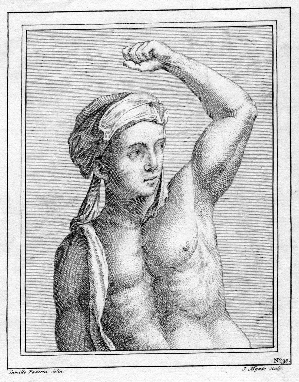 Retrato desconhecido, século XVIII de James Mynde