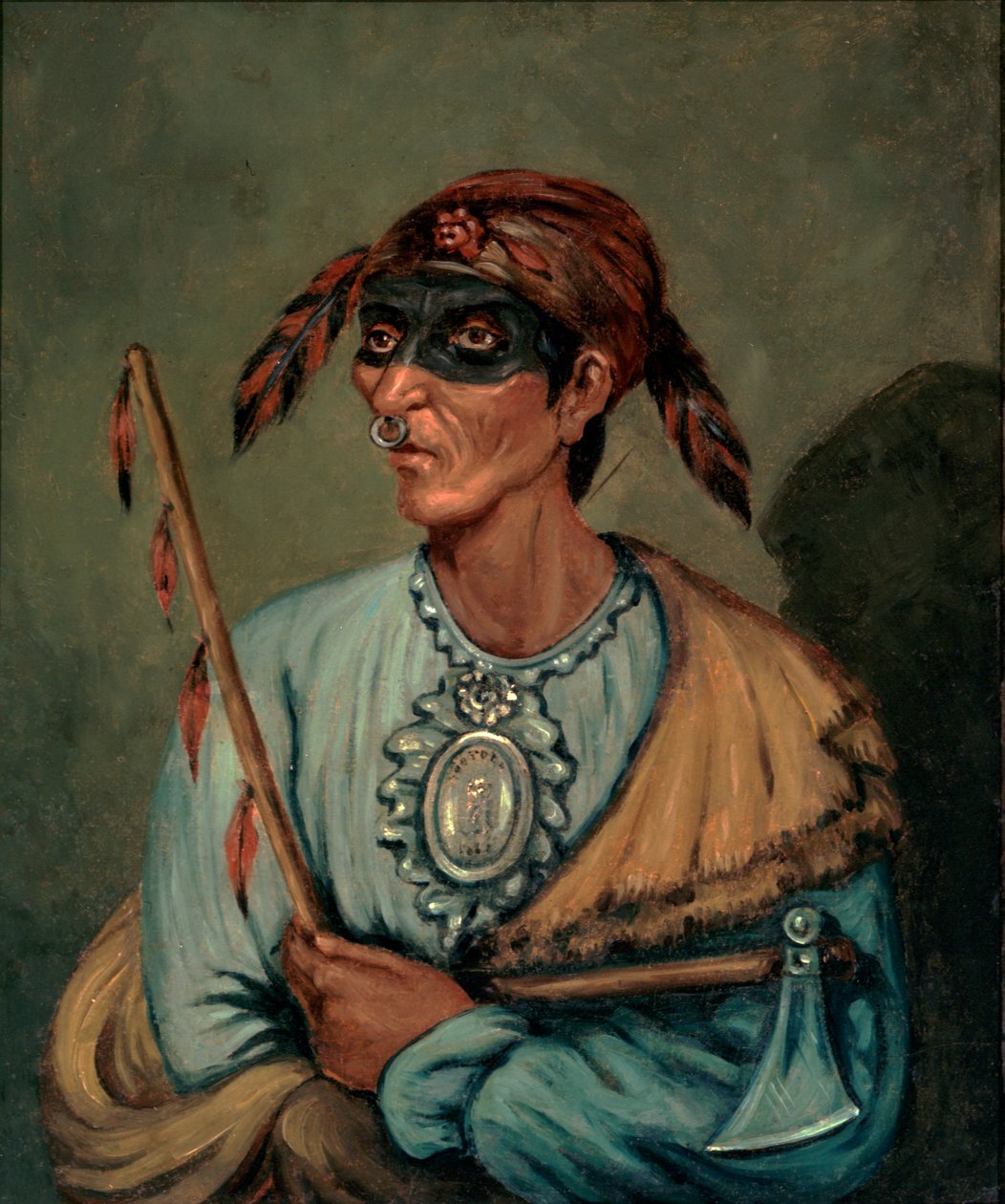 Retrato de Me-No-Quet, 1827 de James Otto Lewis