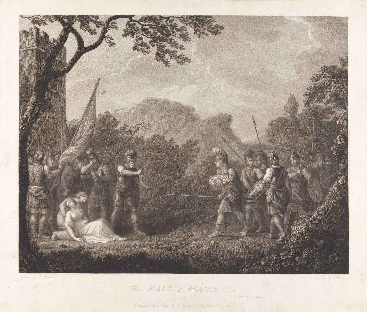 A Queda de Aganecca, 1783 de James Parker