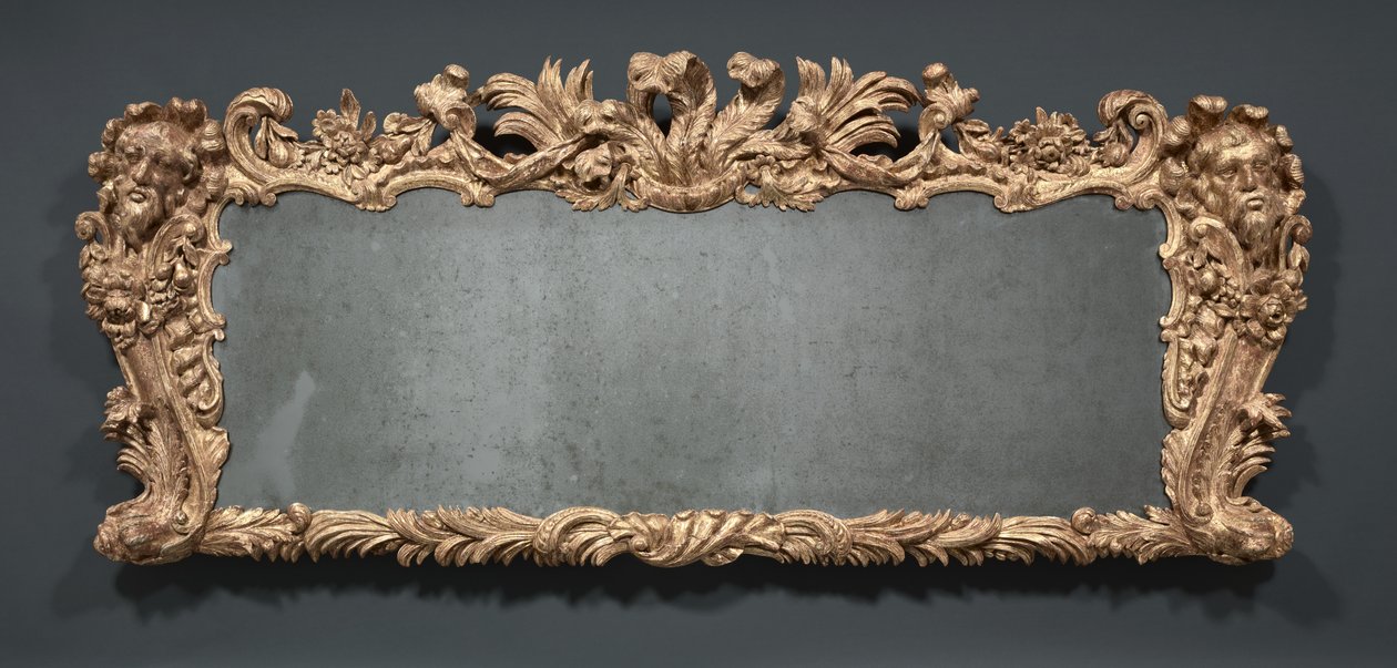 Espelho de Overmantel, c.1740 de James Pascall
