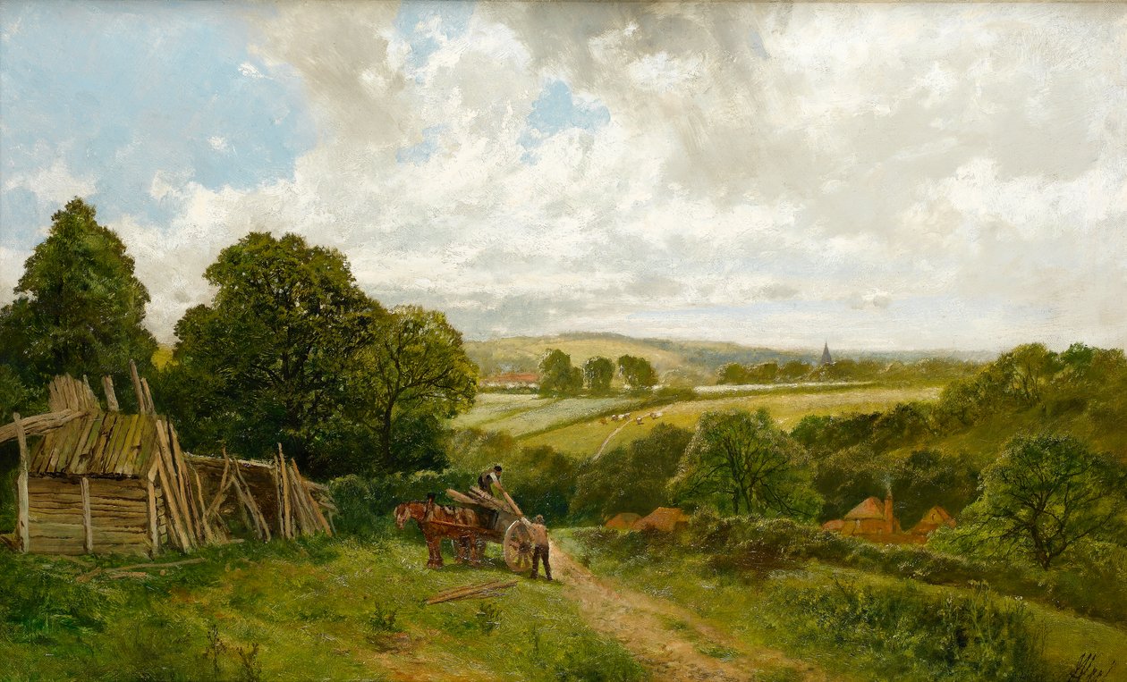 O, canal, em, basing velho, hampshire de James Peel