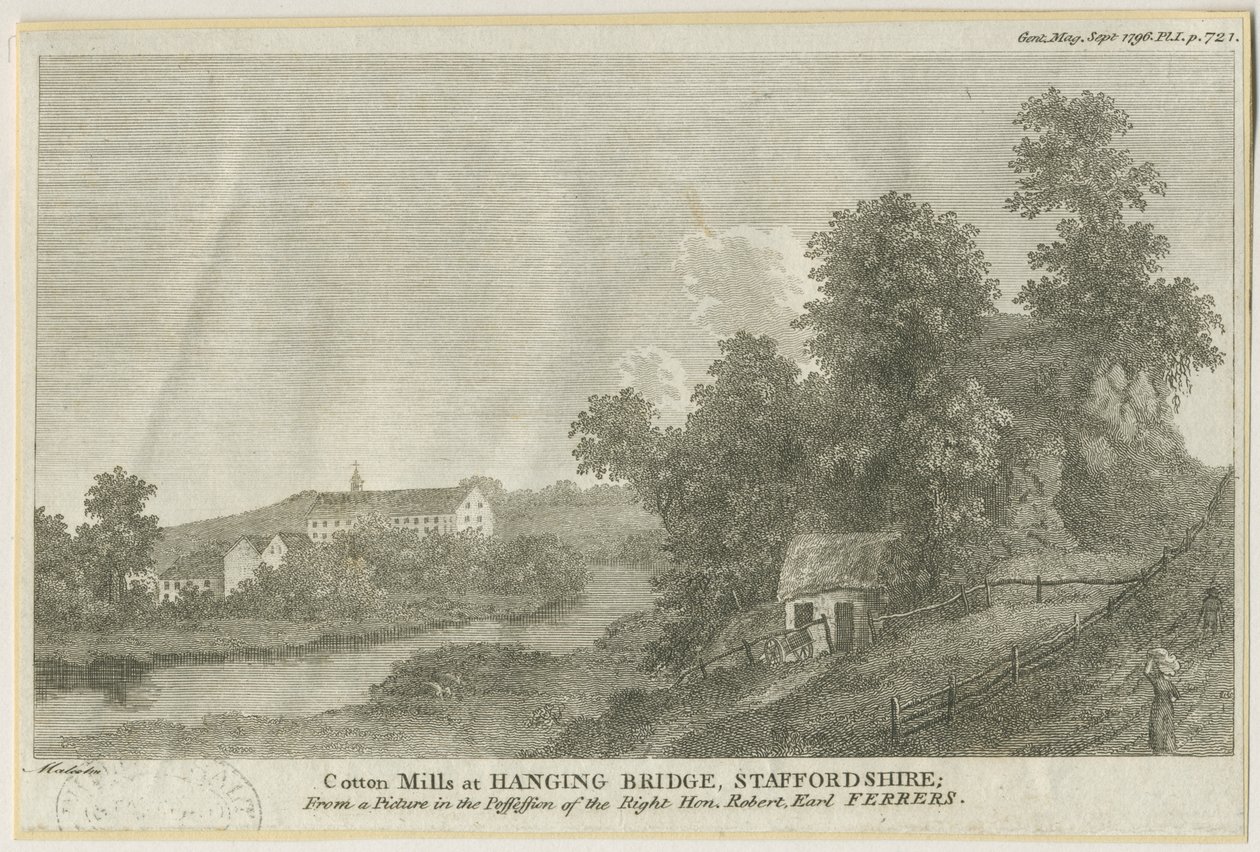 Mayfield - Ponte Suspensa: gravura, nº [c 1796] de James Peller Malcolm