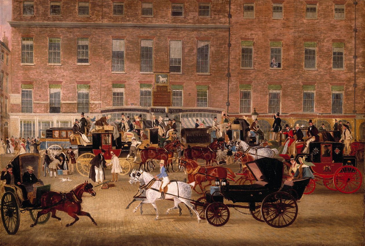 Hatchetts - a adega White Horse, Piccadilly por James Pollard de James Pollard