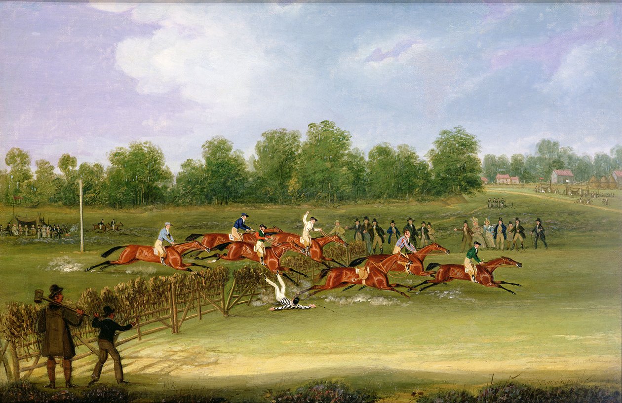 St Albans Tally-Ho Stakes, 22 de Maio de 1834 (óleo sobre tela) de James Pollard
