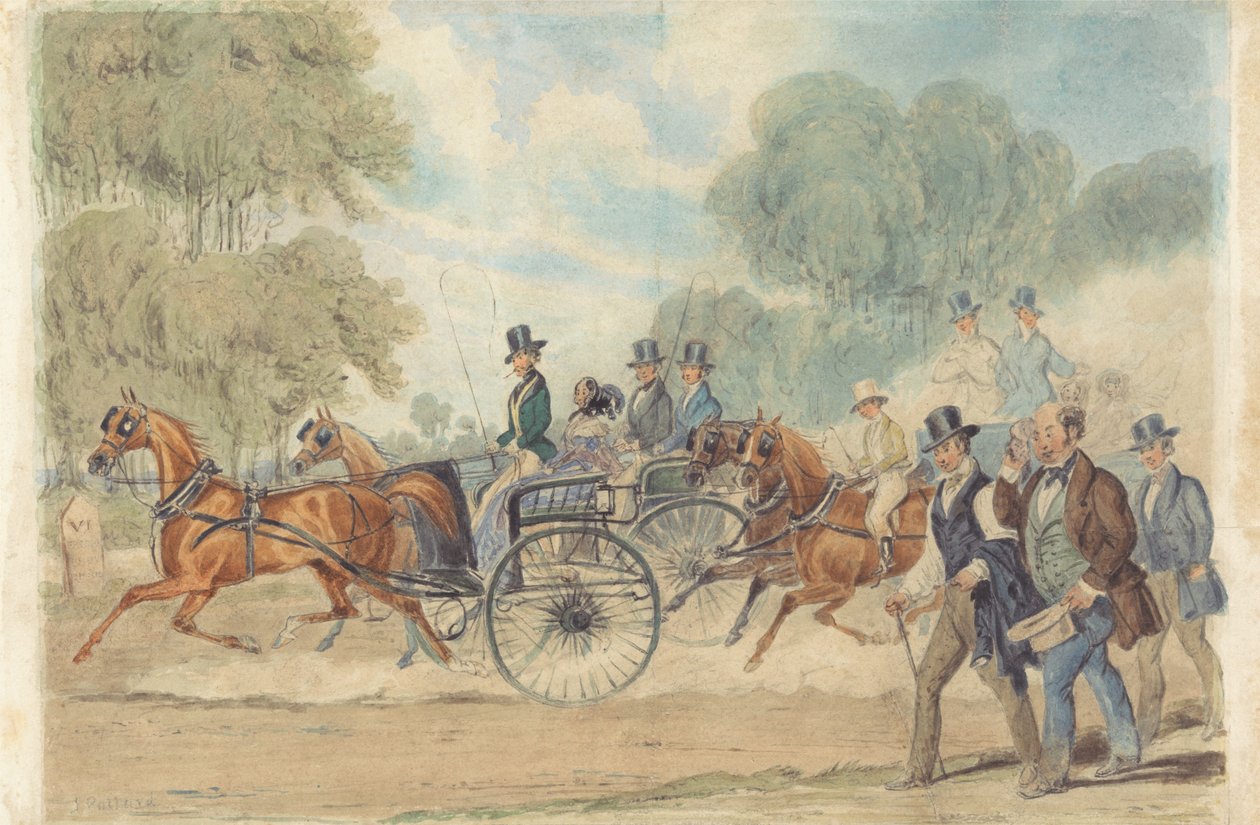 O dia do Derby: mamas e vagabundos na estrada para Epsom de James Pollard