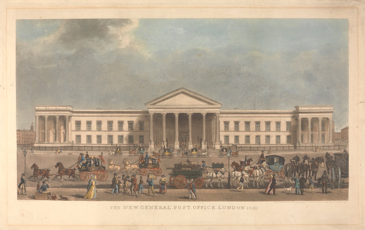The New General Post Office, Londres de James Pollard