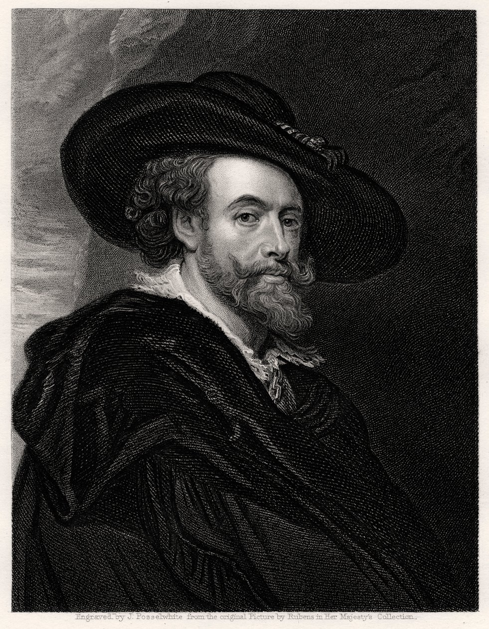 Peter Paul Rubens, artista flamengo, século XIX de James Posselwhite