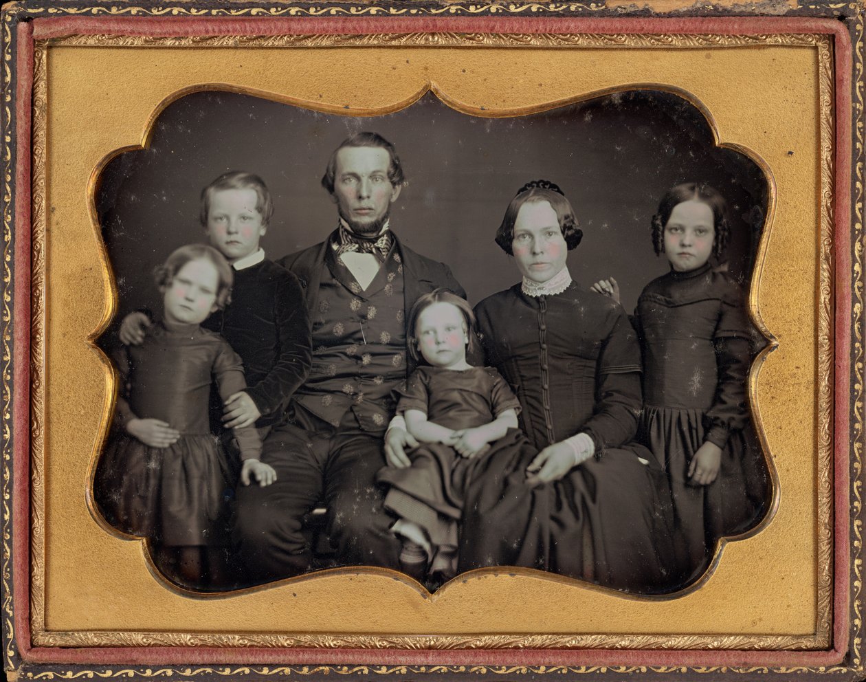 Retrato de uma família,c. 1848 (foto) de James Presley Ball