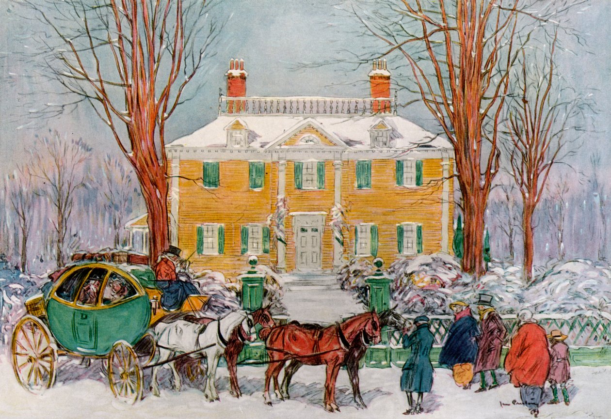 Longfellow House, Cambridge, Massachusetts, EUA, século XVIII 1921. de James Preston