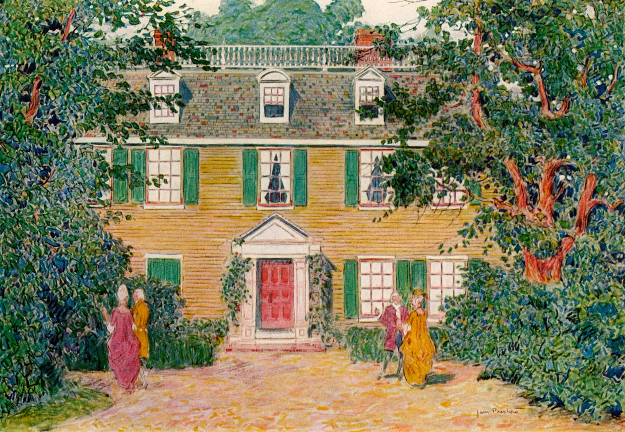The Quincy House, Nova Inglaterra, EUA, século x18 de 1921. de James Preston