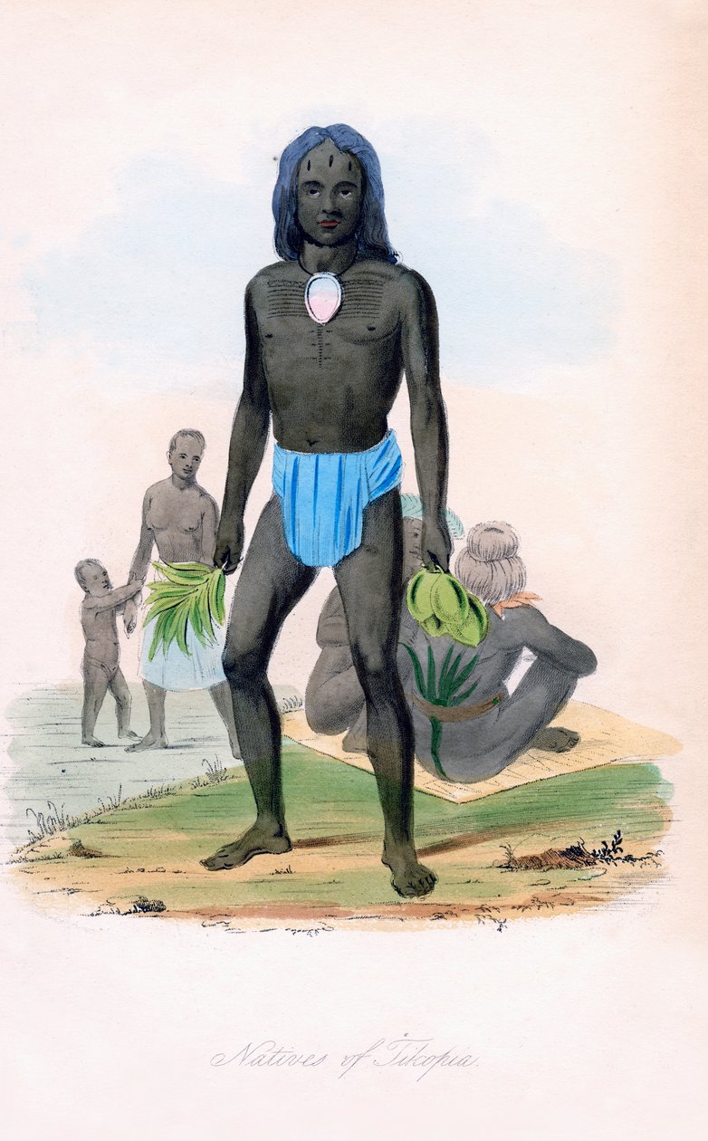 Nativos de Tilcopia, c1850. de James Prichard
