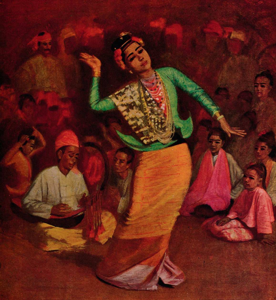 Uma dançarina birmanesa, 1913 de James Raeburn Middleton