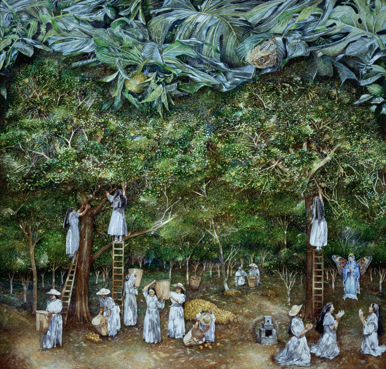 Visão Milagrosa da Virgem no Laranjal, 1996 de James Reeve
