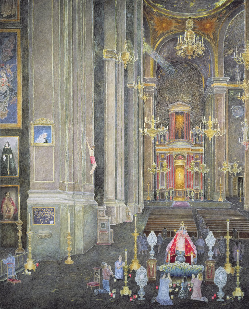 Veneração da Virgen del Rosario, o Convento de São Domingos, 2001 de James Reeve