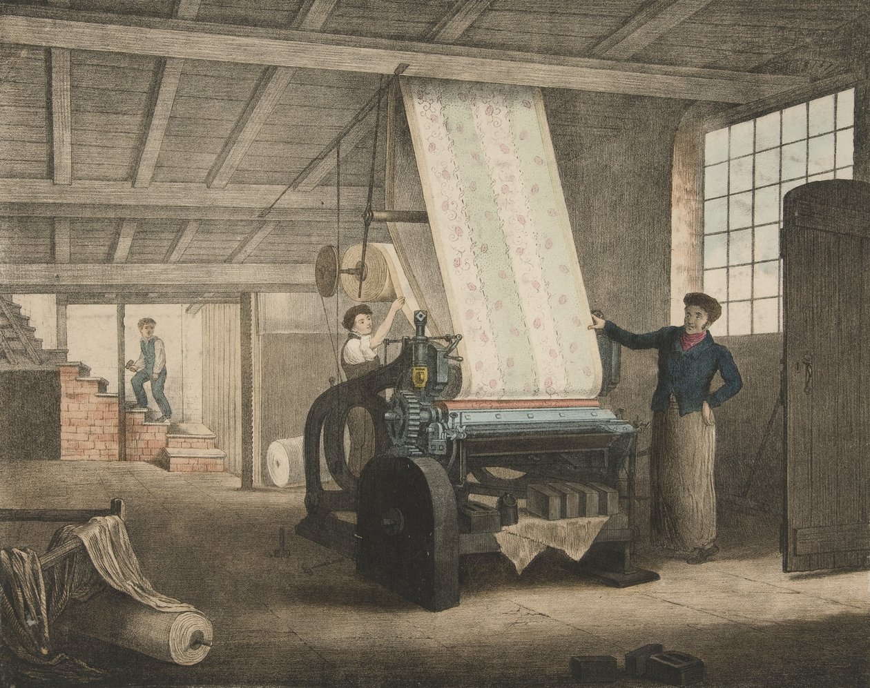Printing, Progress of Cotton No. 12, pub. 1840 de James Richard Barfoot